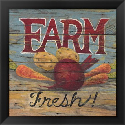 Framed Farm Fresh I Print