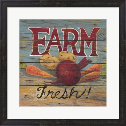 Framed Farm Fresh I Print