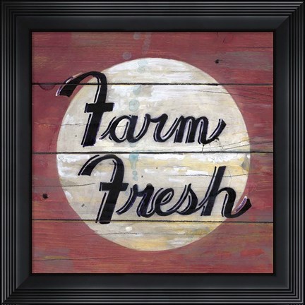 Framed Farm Fresh II Print