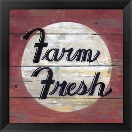 Framed Farm Fresh II Print