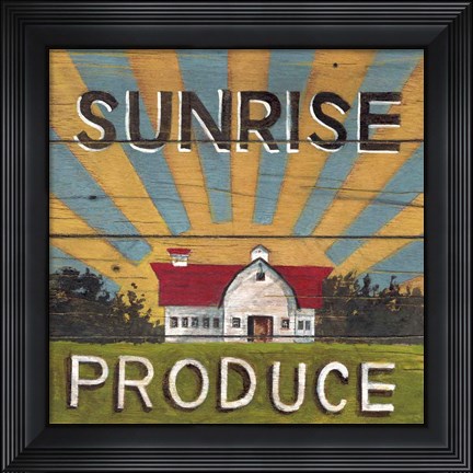 Framed Sunrise Produce Print