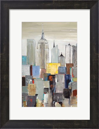 Framed New York Skyline I Print