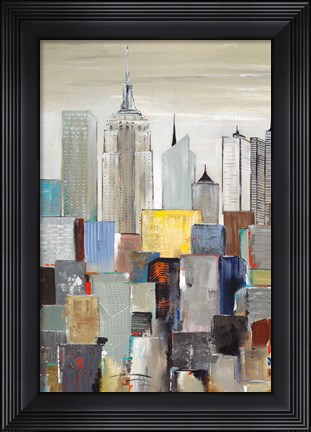 Framed New York Skyline I Print