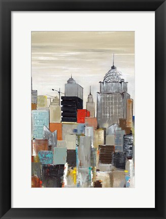 Framed New York Skyline II Print