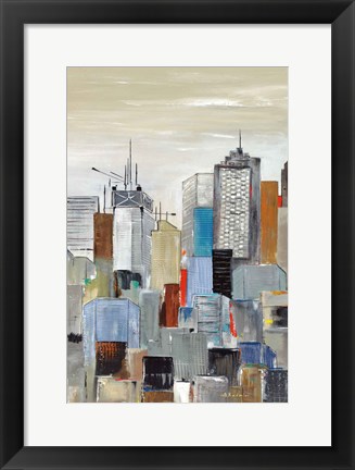 Framed New York Skyline III Print