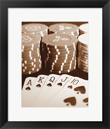 Framed Poker Print