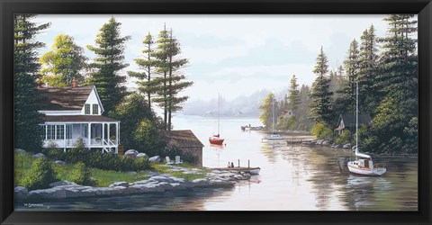 Framed Cottage Country Print