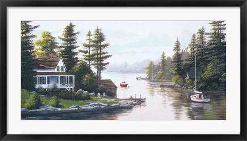 Framed Cottage Country Print