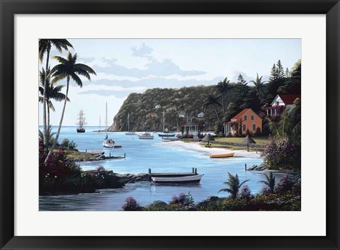 Framed Island Paradise Print