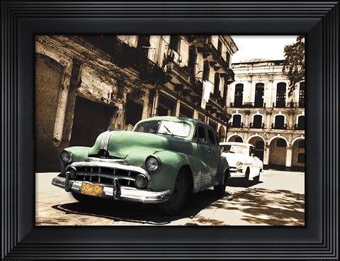 Framed Cuban Cars II Print