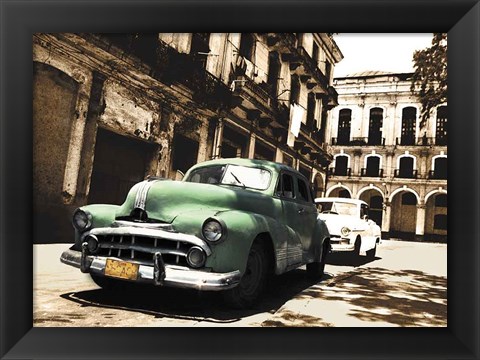 Framed Cuban Cars II Print