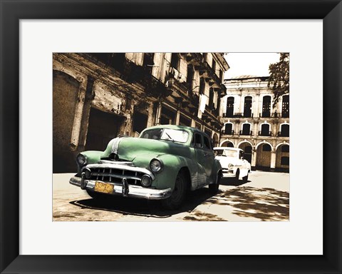 Framed Cuban Cars II Print