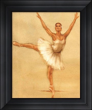 Framed Ballerina II Print