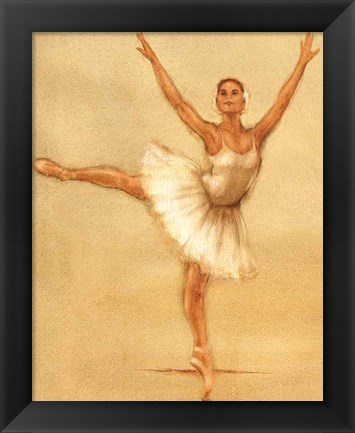 Framed Ballerina II Print