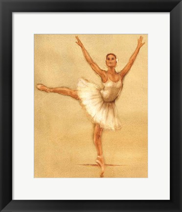 Framed Ballerina II Print