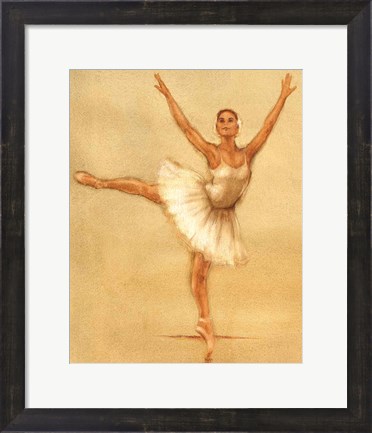 Framed Ballerina II Print