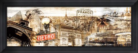 Framed Visiting France Print