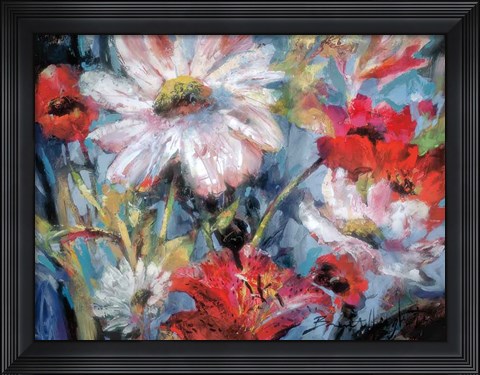 Framed Tangled Garden I Print