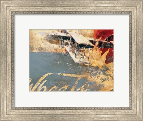 Framed Wheels and Wings Print