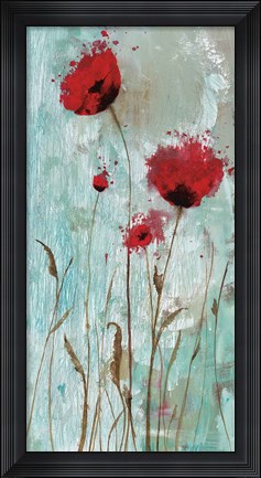 Framed Splash Poppies II Print