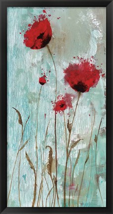 Framed Splash Poppies II Print