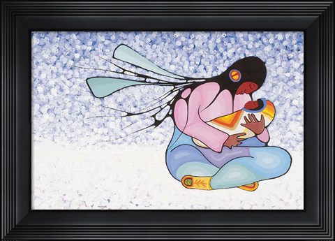 Framed Joyous Motherhood B Print