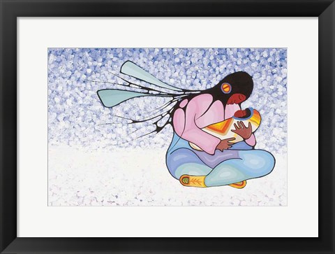 Framed Joyous Motherhood B Print