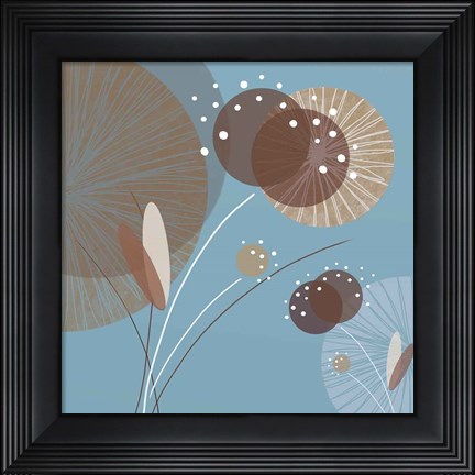 Framed Blue Breeze I Print