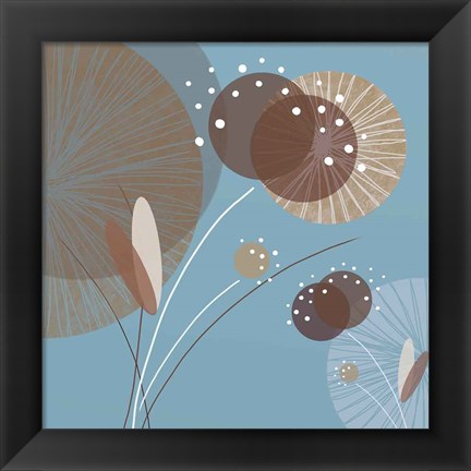 Framed Blue Breeze I Print