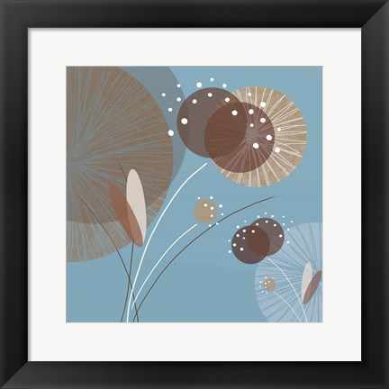 Framed Blue Breeze I Print