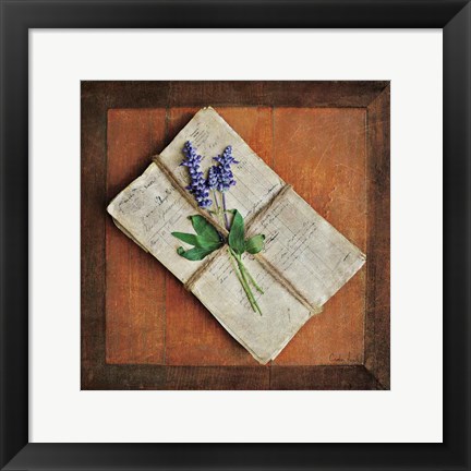 Framed Letters To Home II Print