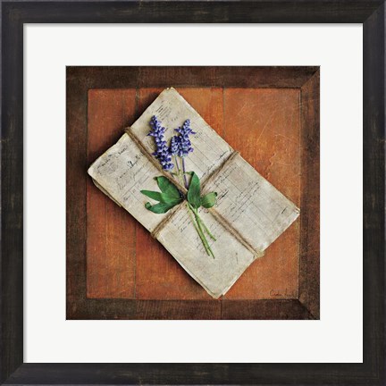 Framed Letters To Home II Print