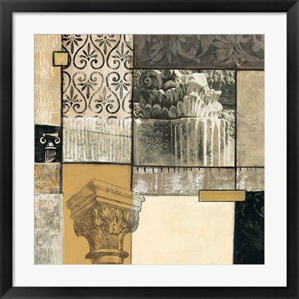 Framed Classical Ruins II Print