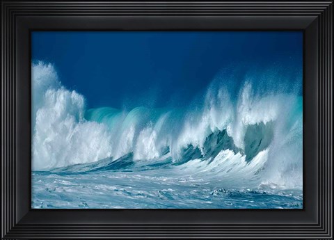 Framed Breaking Waves Print