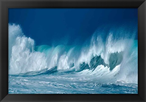 Framed Breaking Waves Print