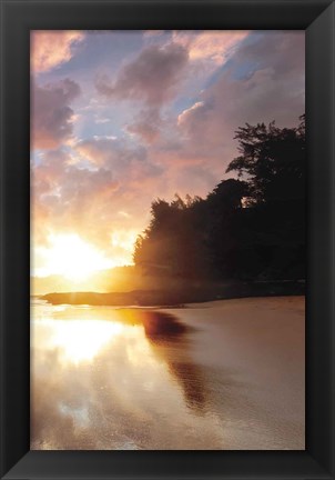 Framed Secret Beach Sunrise III Print