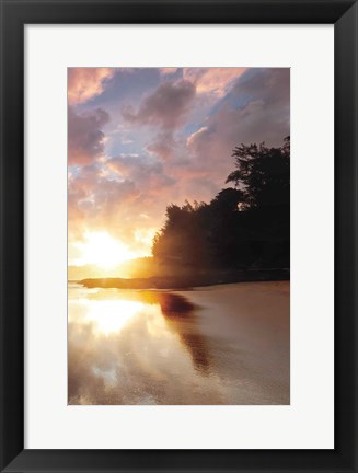 Framed Secret Beach Sunrise III Print