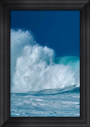 Framed Breaking Waves I Print