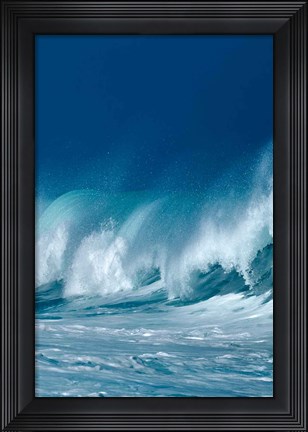 Framed Breaking Waves II Print