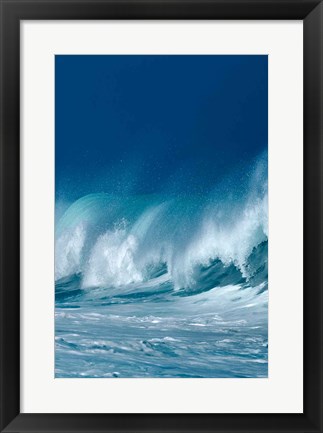 Framed Breaking Waves II Print