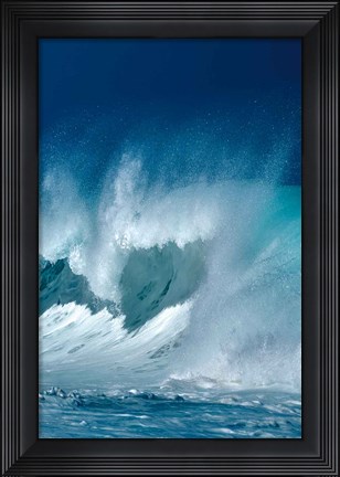 Framed Breaking Waves III Print