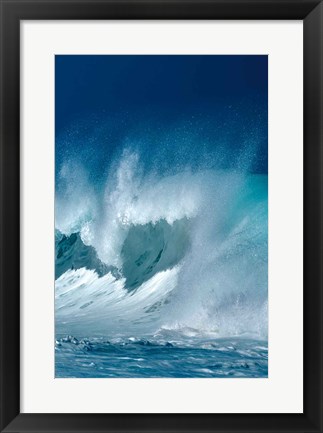 Framed Breaking Waves III Print