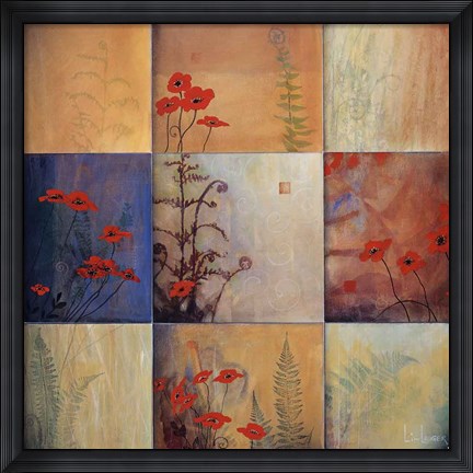 Framed Fern Nine Patch Print