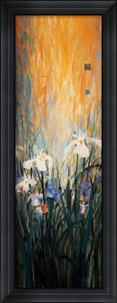 Framed Golden Winged Garden I Print