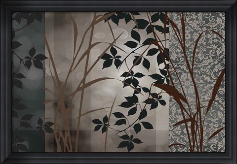 Framed Silver Whispers I Print
