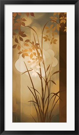 Framed Golden Heights I Print