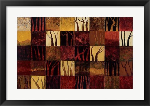 Framed Dark Trees Print