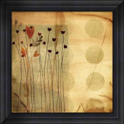 Framed Playful Meadow I Print