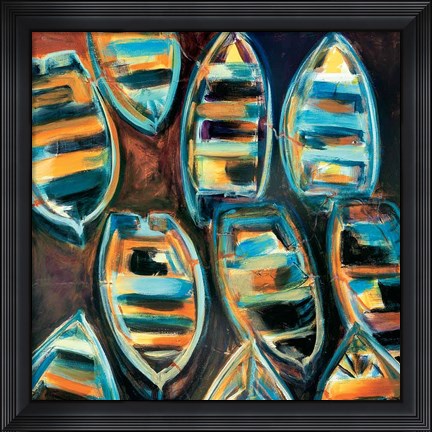 Framed Boat Pods Print