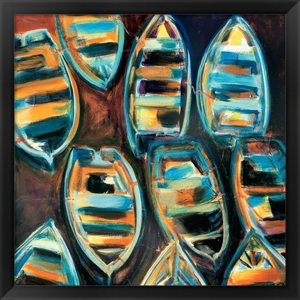 Framed Boat Pods Print